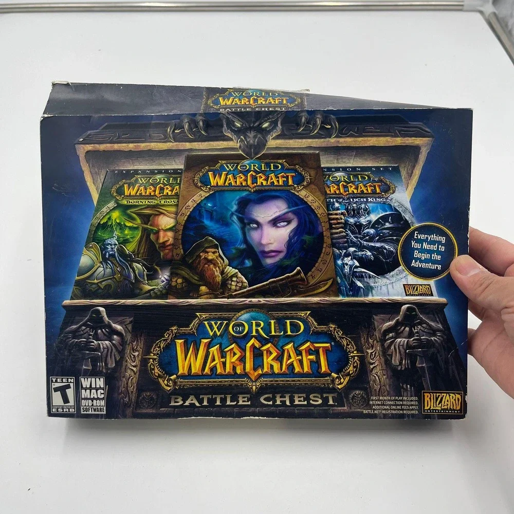 World of Warcraft Battle Chest PC Mac Game CD ROM‎ Software 60 Day Game Card